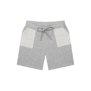 Grey Contrast Detailed Short