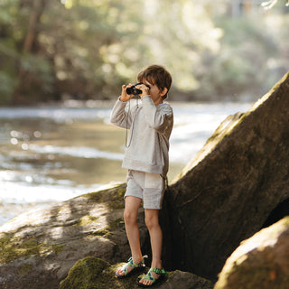 Grey Contrast Detailed Short