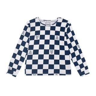 Navy No Bad Days Long Pyjama