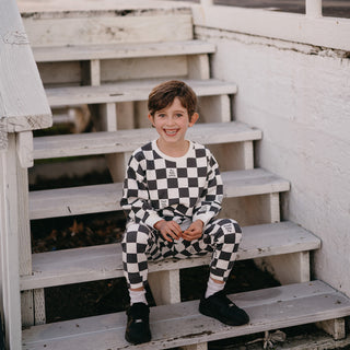 Grey No Bad Days Sweatshirt Pants Set