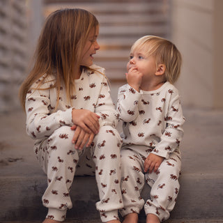 Raccoon Playtime Long Pyjama