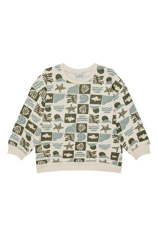 Ocean Life Tiles Sweatshirt