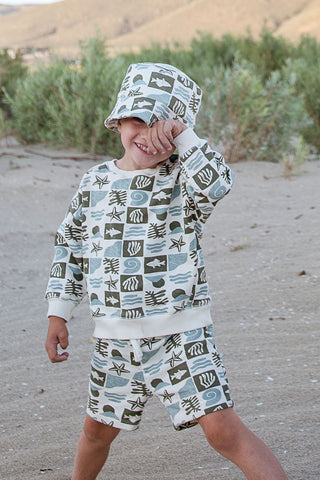 Ocean Life Tiles Sweatshirt