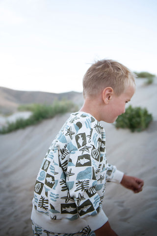 Ocean Life Tiles Sweatshirt