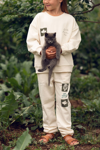 Ocean Life Tiles Sweatshirt Pants Set