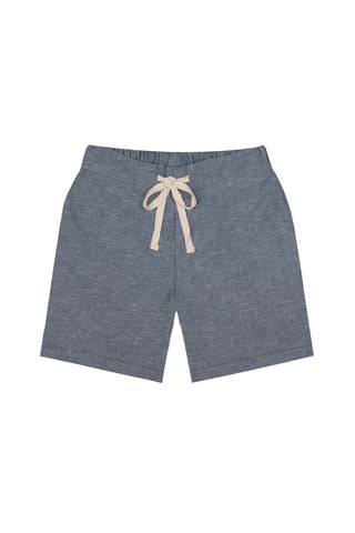 Blue Linen Short
