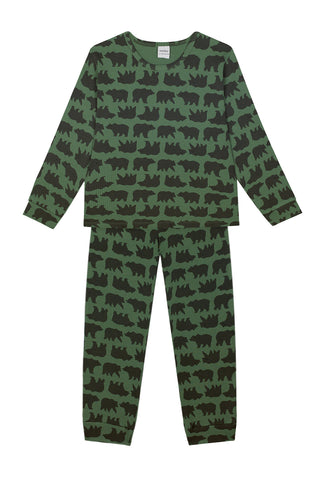 Wild Bears Long Sleeve Pyjama