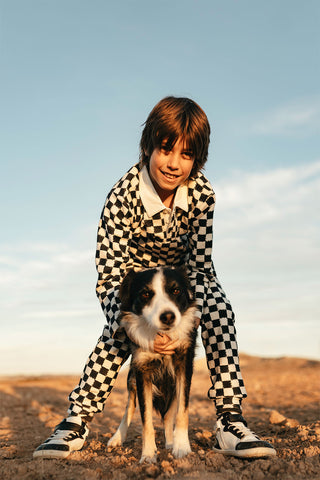 Charcoal Checks Pants