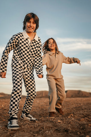 Charcoal Checks Pants