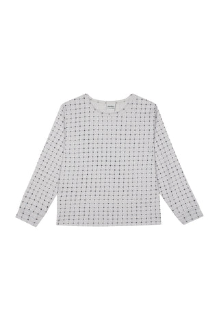 Mini Grid Long Sleeve Pyjama