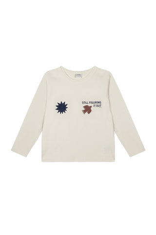 Bird & Sun Detailed Long Sleeve Tshirt