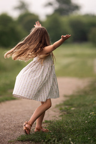 Vertical Flowers Dress