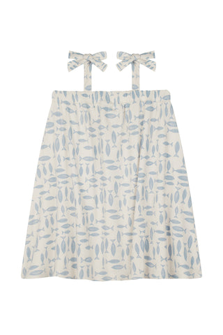 Blue Fish Parade Dress