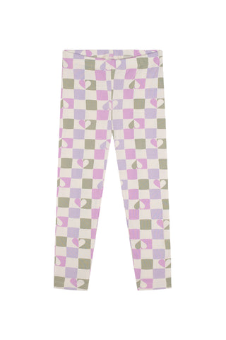 Checkerboard Hearts Short Short Sleeve Tee Short Pyjama