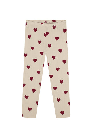 Heart Jacquard Short-Sleeve Tee Tight Set
