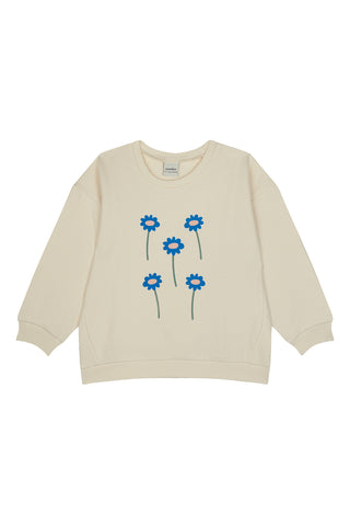 Graphic Flowers Sweatshirt Pants Set