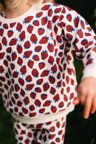 Strawberry Fields Sweatshirt Tight Set