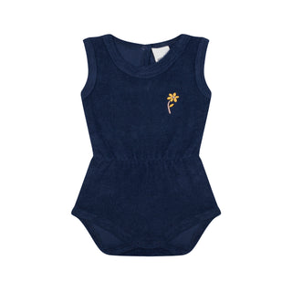 Navy Towel Playsuit