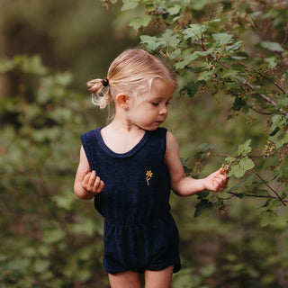 Navy Towel Playsuit