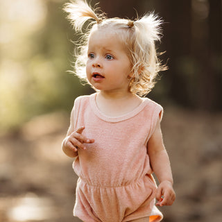 Powder Pink Towel Playsuit