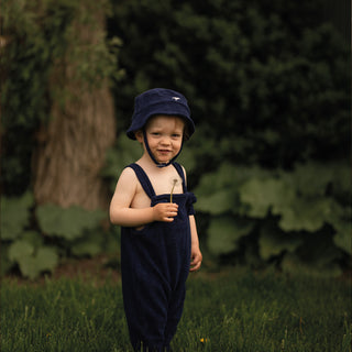 Navy Towel Overalls