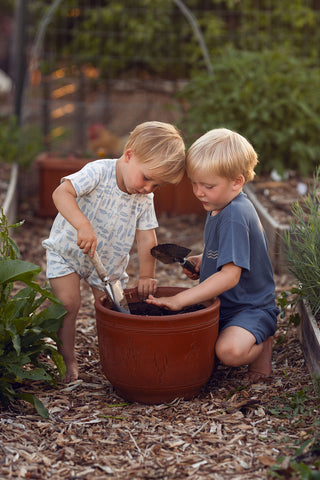 Blue Fish Parade Playsuit