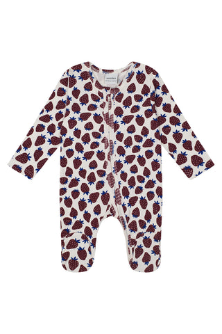 Strawberry Fields Zipped Footsie