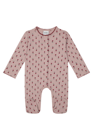 Jacquard Rose Footsie