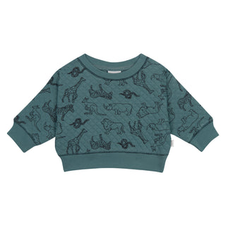 Animal Kingdom Quilted Sweatshirt