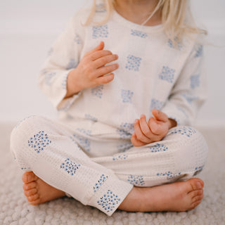 Patchwork Blooms Long Sleeve Pants Set