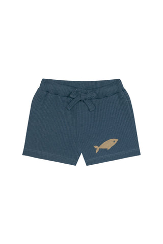 Marine Short-Sleeve Tee Shorts Set