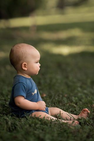 Marine Short-Sleeve Tee Shorts Set