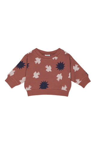 Tile Bird & Sun Sweatshirt Pants Set