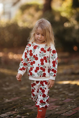 Rose Garden Sweatshirt Pants Set