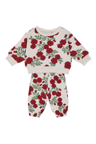 Rose Garden Sweatshirt Pants Set
