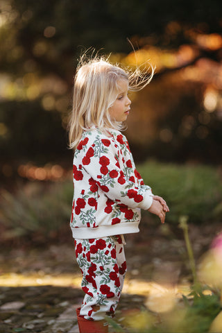 Rose Garden Sweatshirt Pants Set
