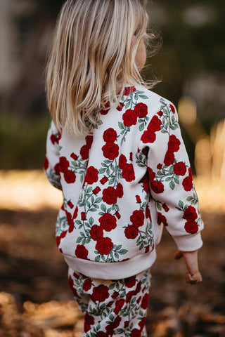 Rose Garden Sweatshirt Pants Set