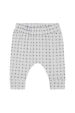 Mini Grid Long Sleeve Tshirt Pants Set