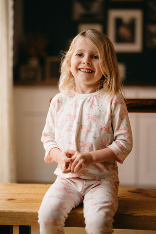 Unicorn Twirl Long Sleeve Tshirt Legging  Set