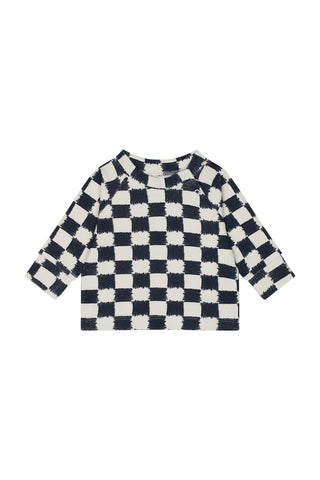 Charcoal Checks Sweatshirt Pants Set
