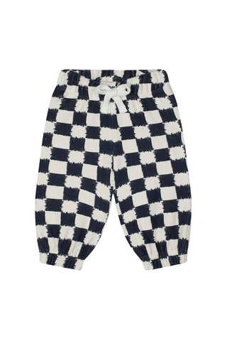 Charcoal Checks Sweatshirt Pants Set