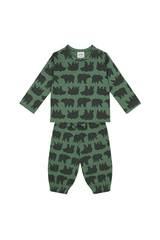 Wild Bears Long Sleeve Tshirt Pants Set