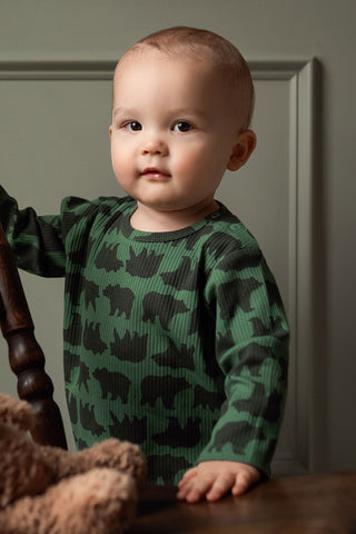 Wild Bears Long Sleeve Tshirt Pants Set