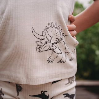Hello Dino Print Camisoles / Pack of 3