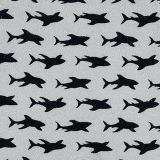 Shark Madness Print Towel Overalls