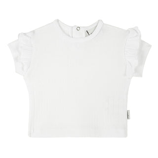 White Jacquard Tshirt
